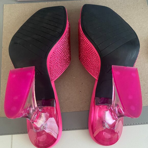 Zara Pink Rhinestone Heels - Picture 2 of 4